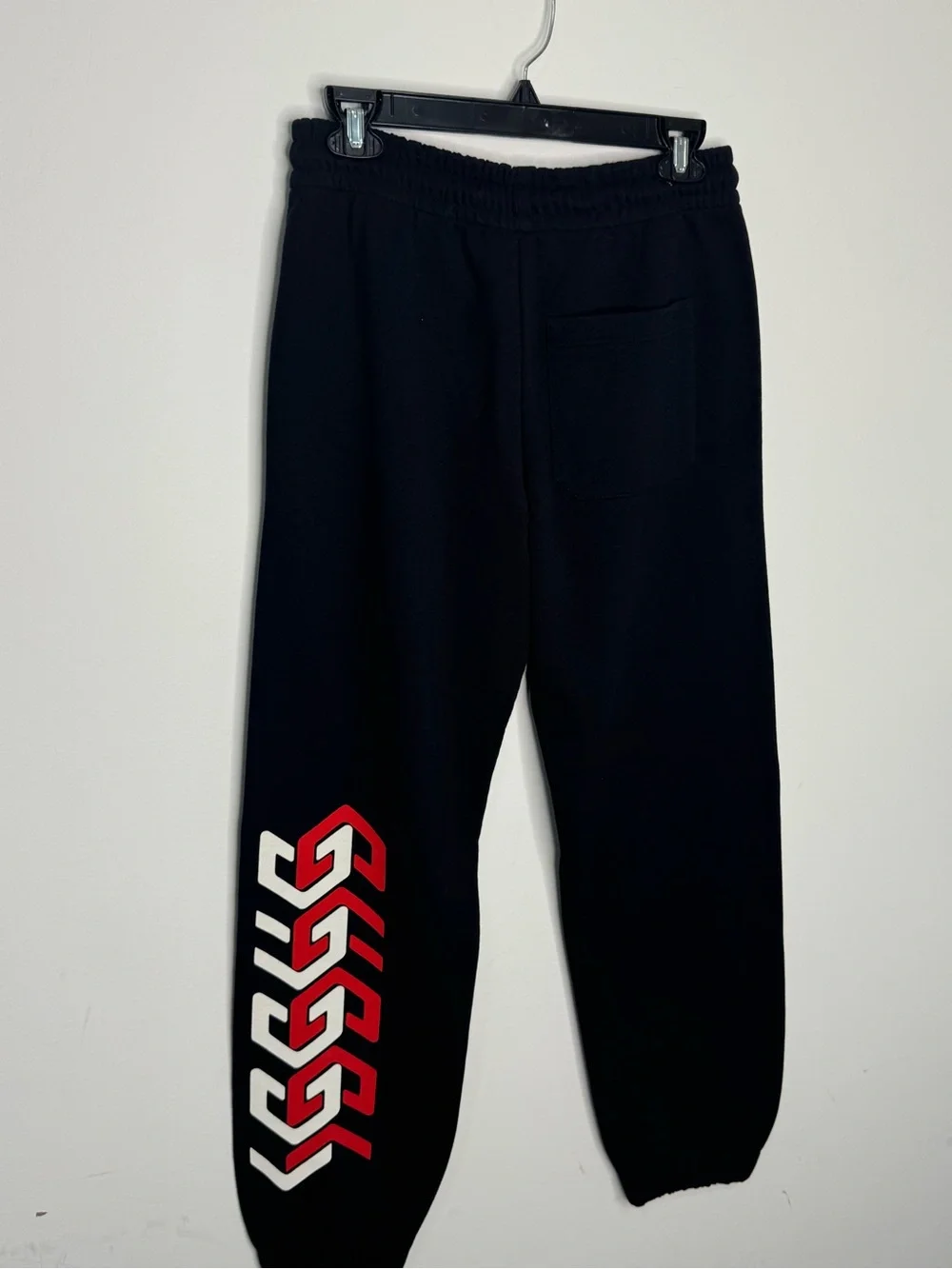 Gucci Jersey Jogging Pants Mirror Print Black Men’s XS